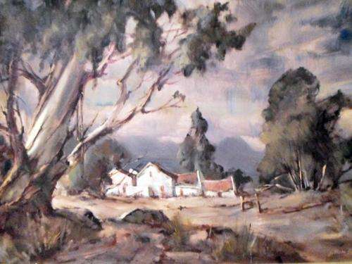 Johan Oldert - Farmscene - Investment art at its finest!! Bid now!!